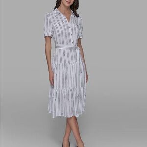 NWT Karl Lagerfeld TIERED SHIRT DRESS